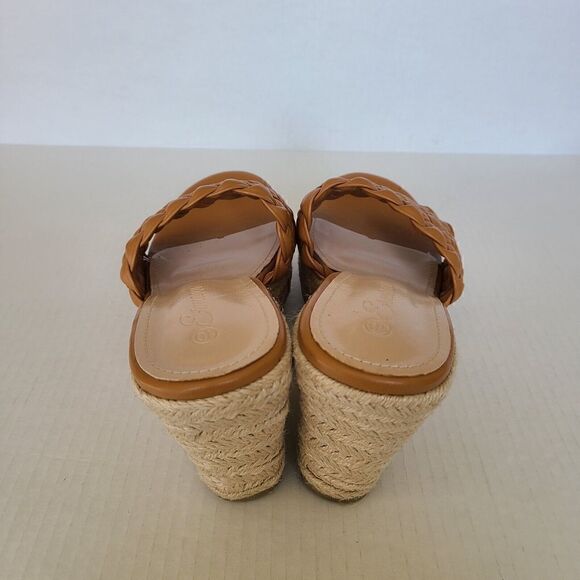 Ermonn Womens Platform Wedge Sandals 10 Espadrilles Braided Open Toe Slip On - Picture 10 of 12
